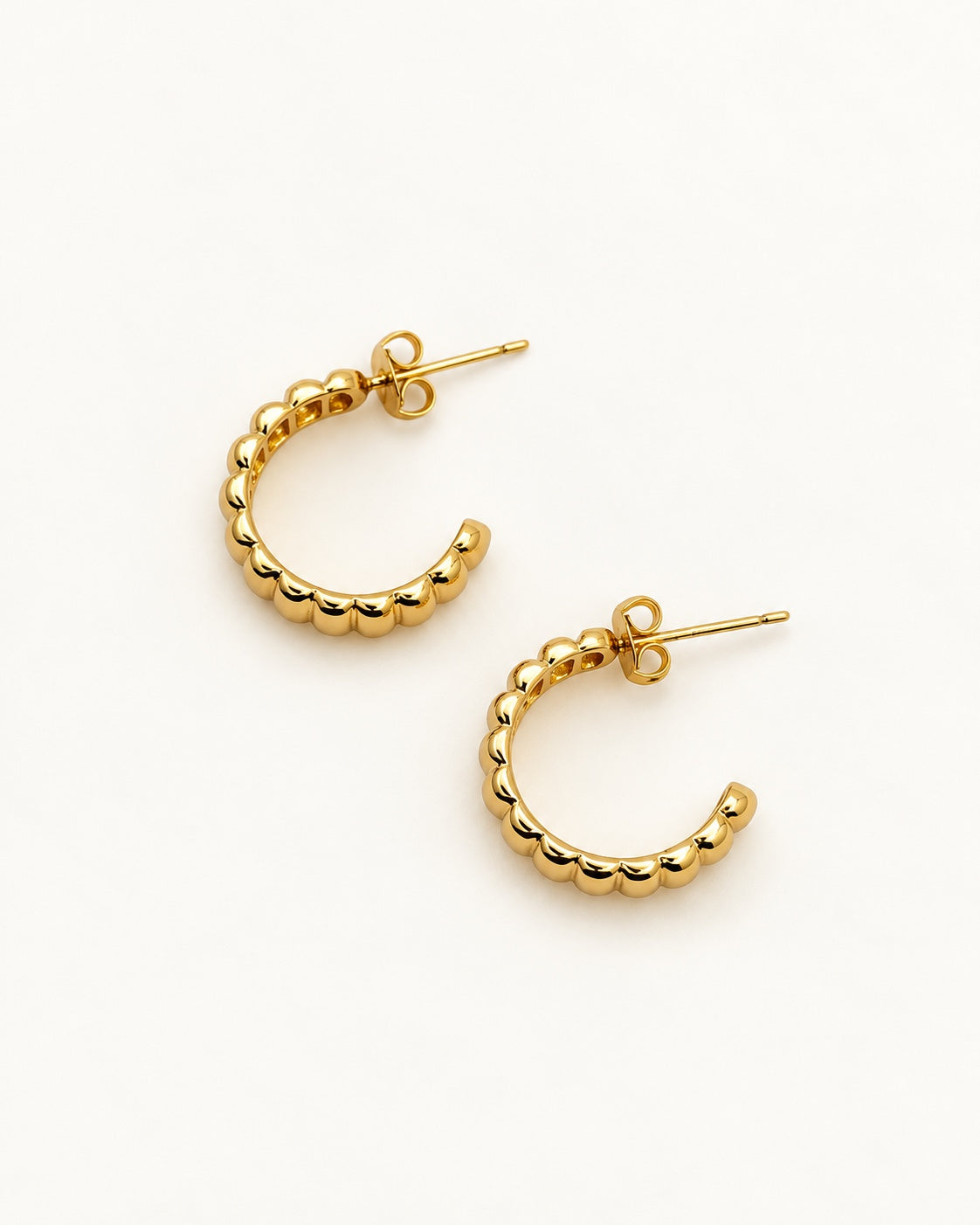 Vista posterior Pendientes Siena Gold