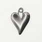 Charm Corazón Chunky Silver