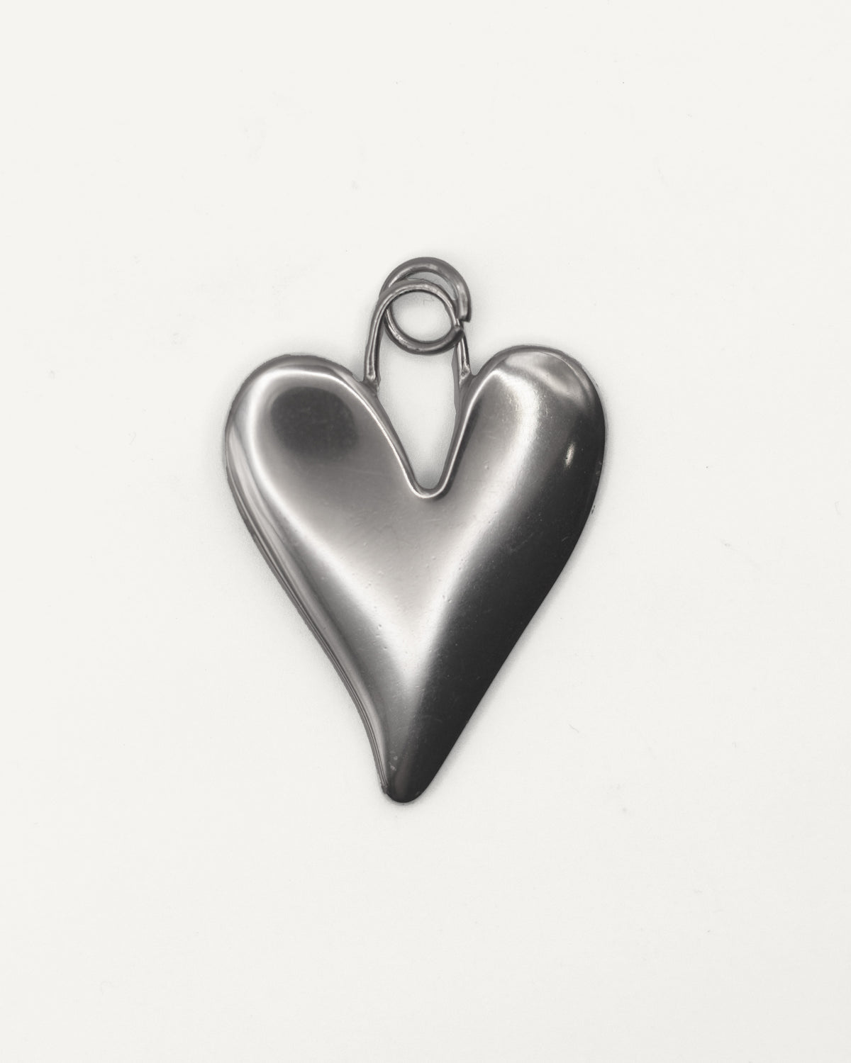 Charm Corazón Chunky Silver