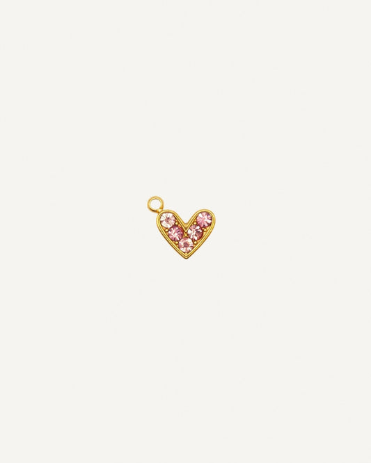Charm Corazón Rosa Gold