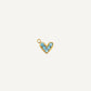 Charm Corazón Azul Gold