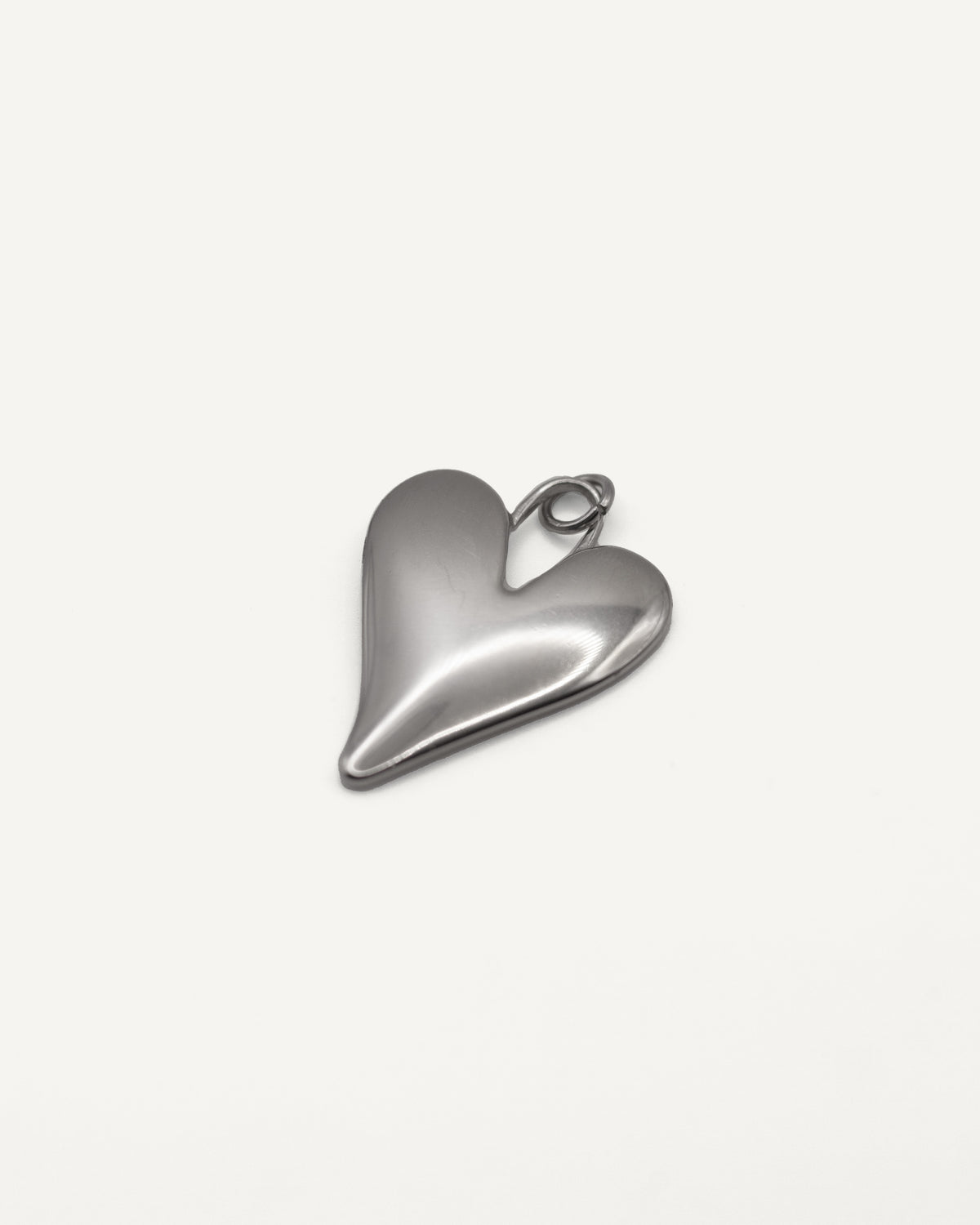 Charm Corazón Chunky Silver
