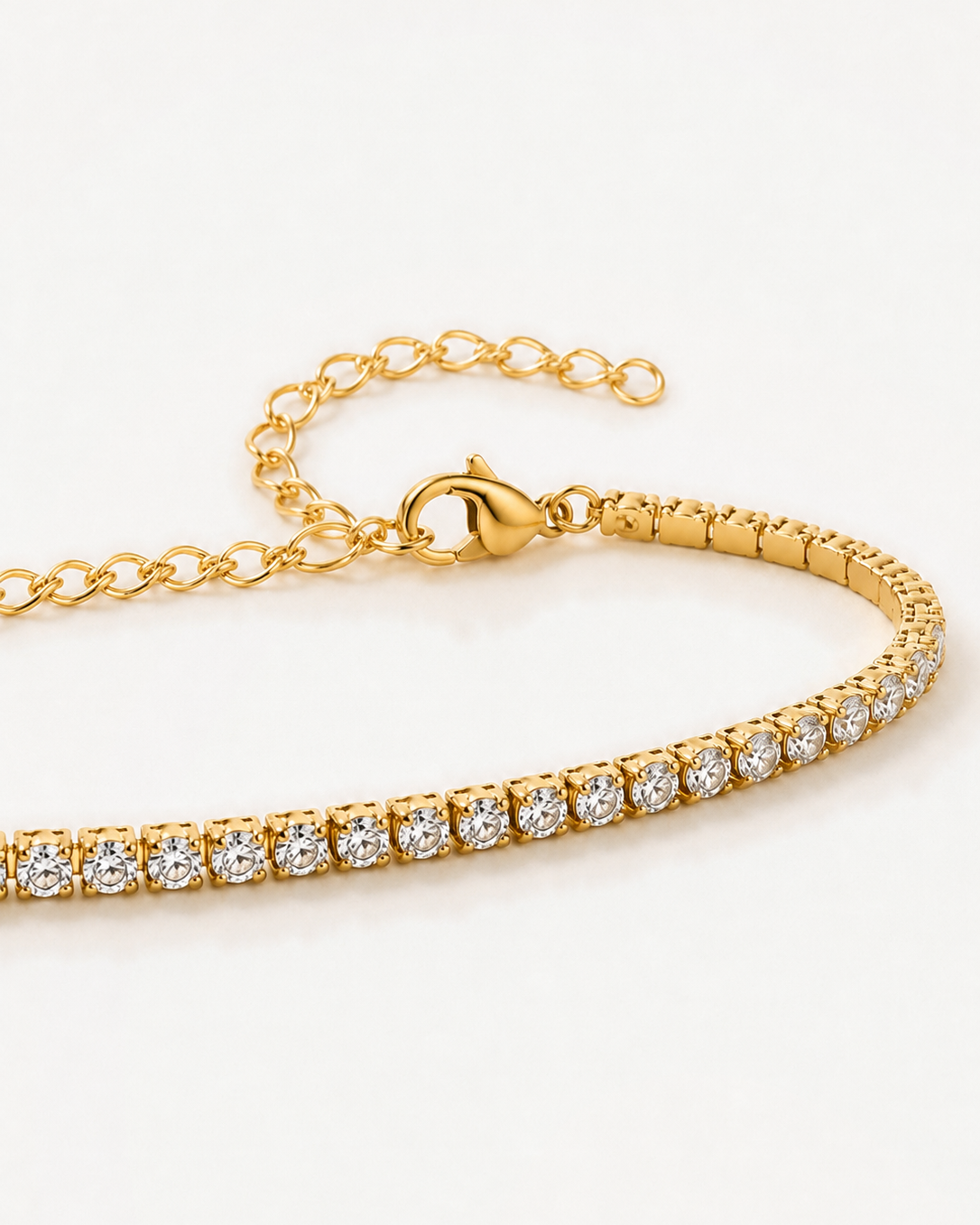 Pulsera Tennis Gold