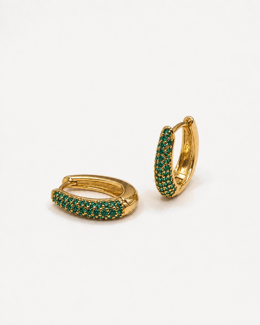 Aritos Bianca Jade Gold