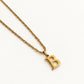 Cadena Sira Gold personalizada con charm de letra B, colgante no incluido