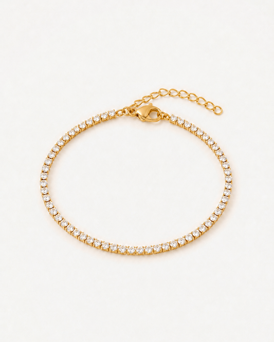 Pulsera Tennis Gold