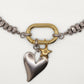 Charm Corazón Chunky Silver