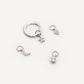 Pack Aritos Charms White Silver