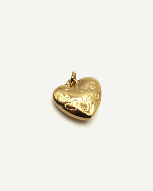 Charm I Love You Gold