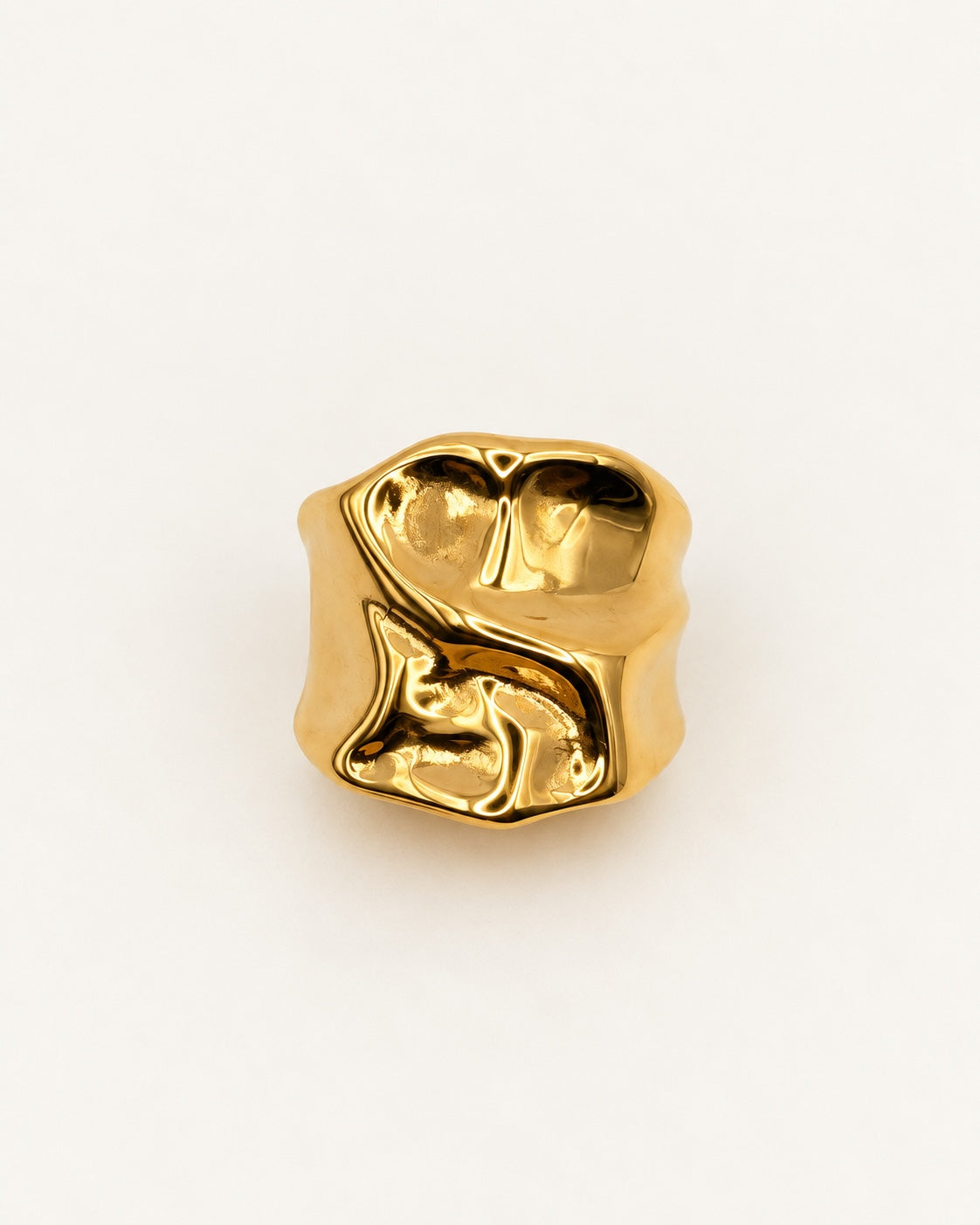 Anillo Sculpt Gold BEOCCA - frontal