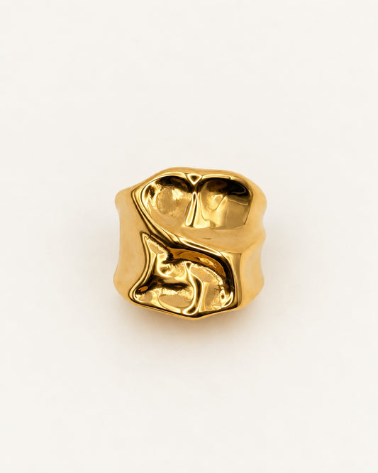 Anillo Sculpt Gold BEOCCA - frontal