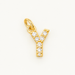 Charm letra Y circonitas Gold BEOCCA
