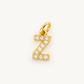 Charm letra Z circonitas Gold BEOCCA