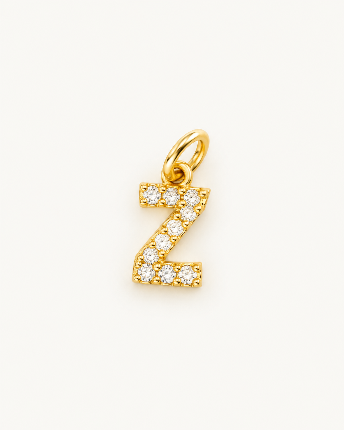 Charm letra Z circonitas Gold BEOCCA