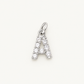 Inicial A con circonitas Silver BEOCCA