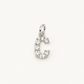 Inicial C con circonitas Silver BEOCCA