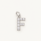 Inicial F con circonitas Silver BEOCCA