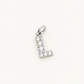 Inicial L con circonitas Silver BEOCCA