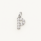 Inicial P con circonitas Silver BEOCCA