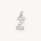 Inicial Z con circonitas Silver BEOCCA