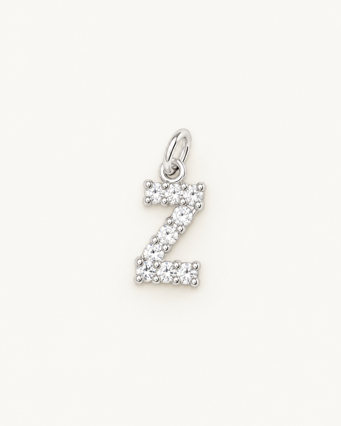 Inicial Z con circonitas Silver BEOCCA