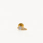 Mini Pendiente Vega Gold, vista lateral con cierre labret