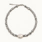 Collar Lunae de hematita y perla natural