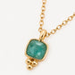 Collar Talaier Gold con amazonita, detalle