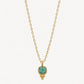 Collar Talaier Gold con amazonita y cadena Basic