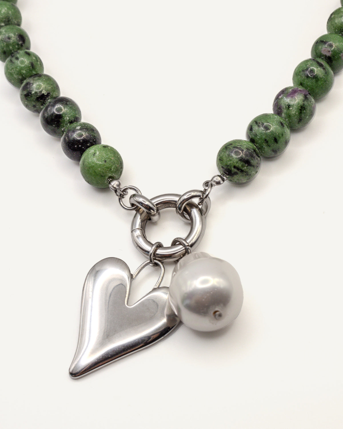Charm Corazón Chunky Silver