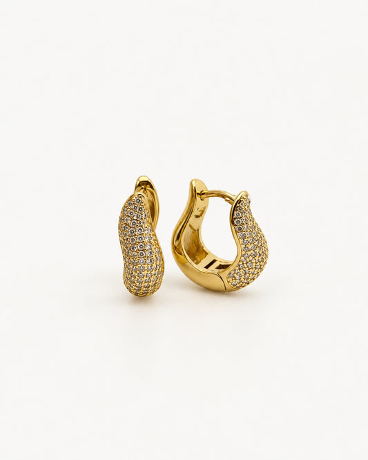 Pendientes Aura Gold con circonitas