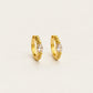 Pendientes Marquise Gold de frente