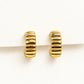 Pendientes Siena Gold de frente
