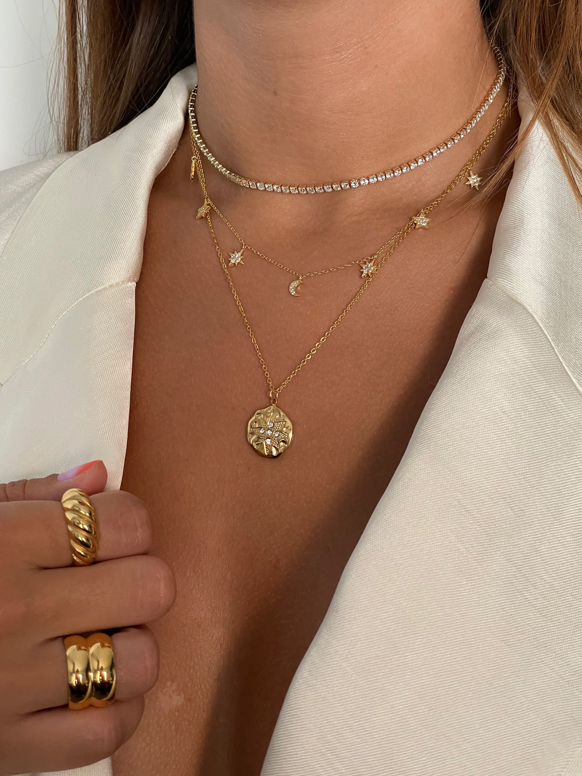 Collar Choker Tiffany Gold