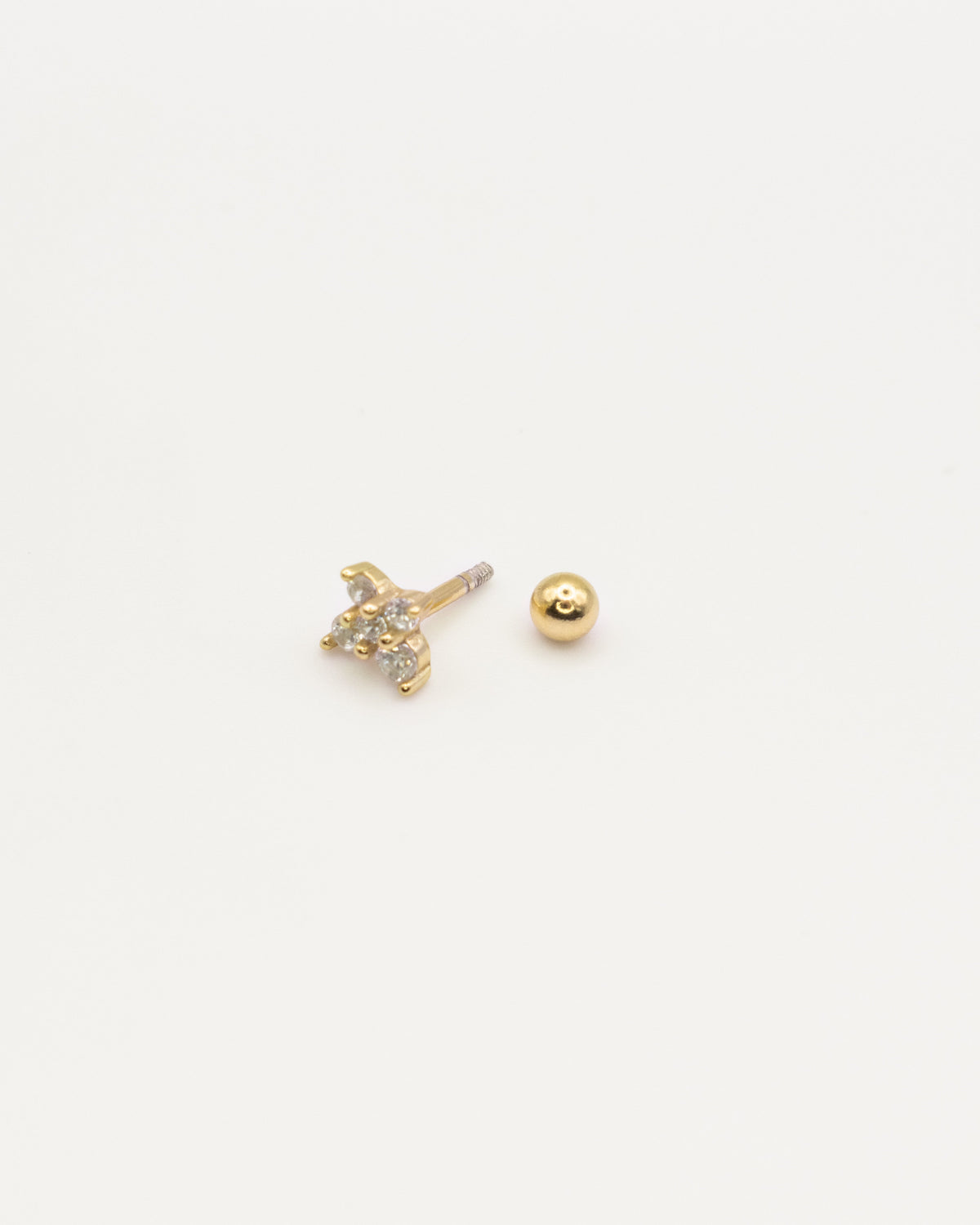 Mini Pendiente Cross Gold