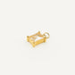 Charm Circonita Talla Rectangular Blanco Gold