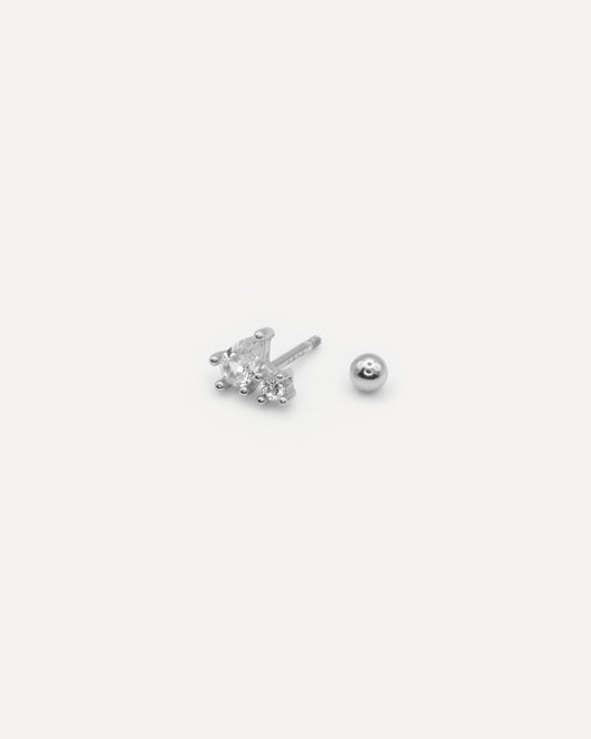 Mini Pendiente Rain Silver