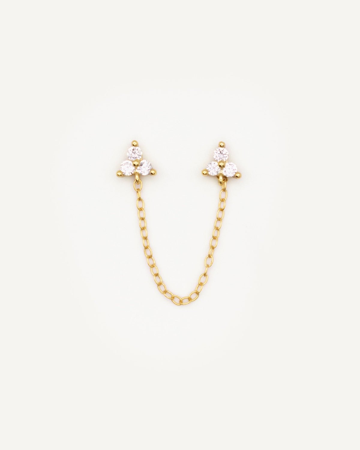 Mini Pendiente Cadena TriTri Gold