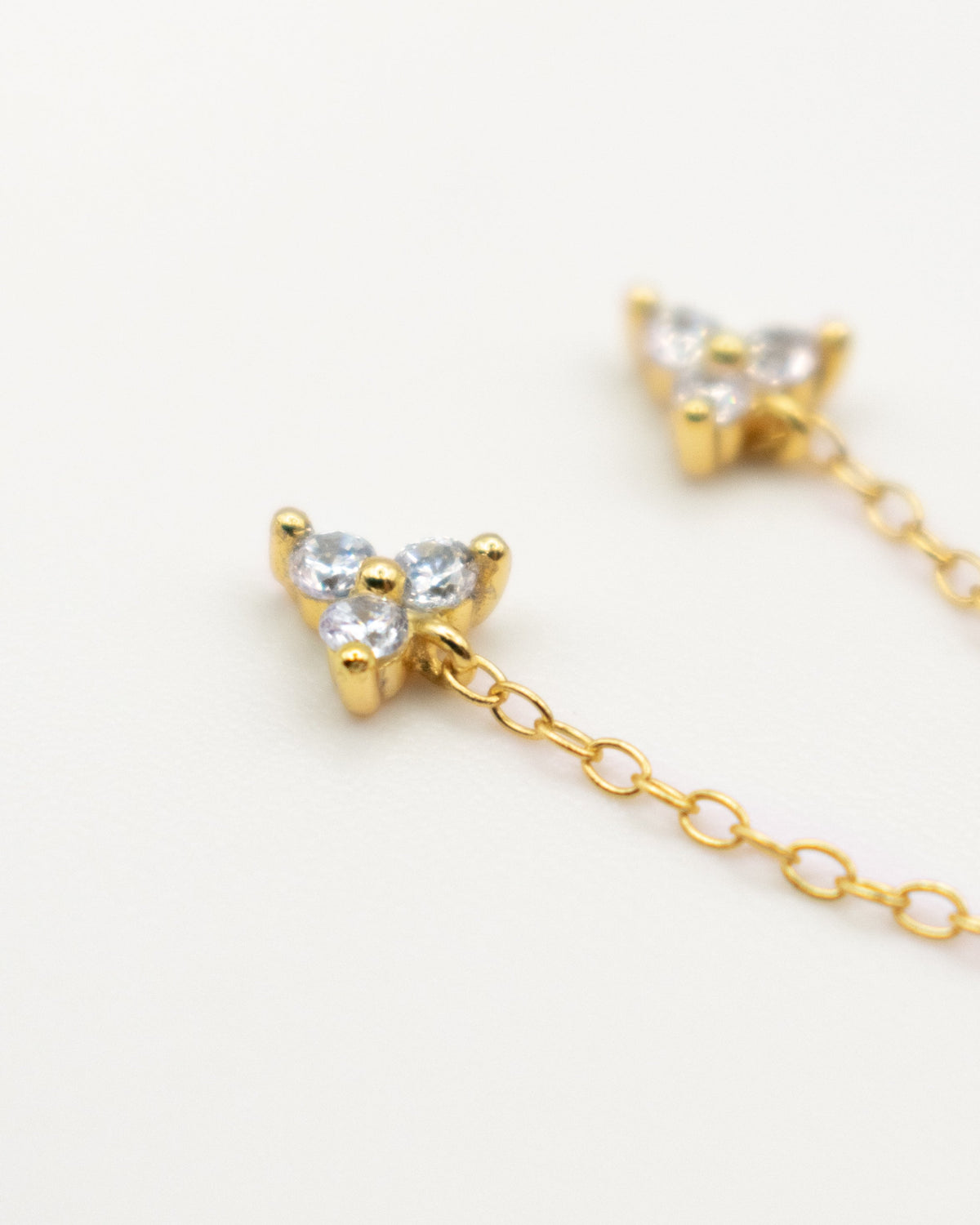 Mini Pendiente Cadena TriTri Gold