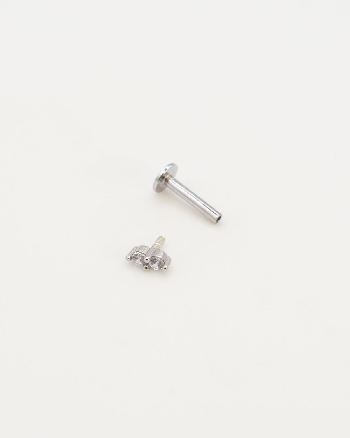 Mini Pendiente Duo Silver