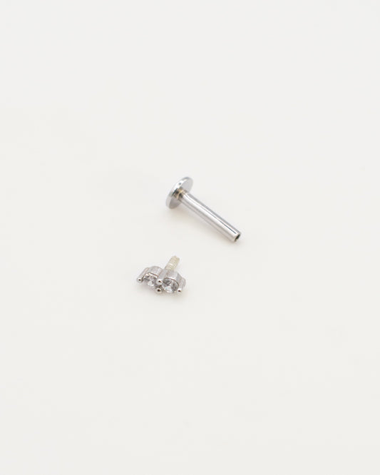 Mini Pendiente Duo Silver