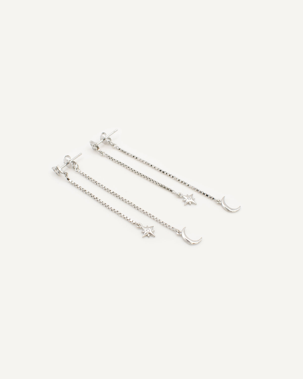 Pendiente Cadena Ziggy Silver