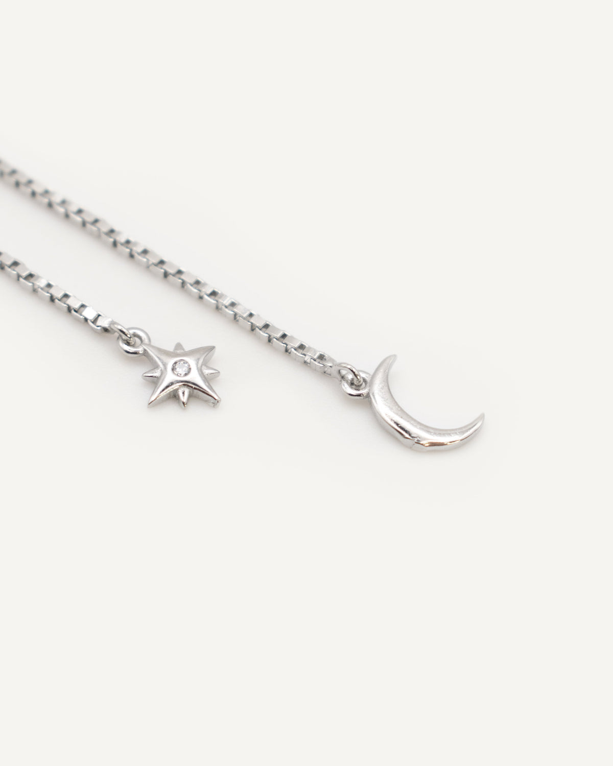 Pendiente Cadena Ziggy Silver