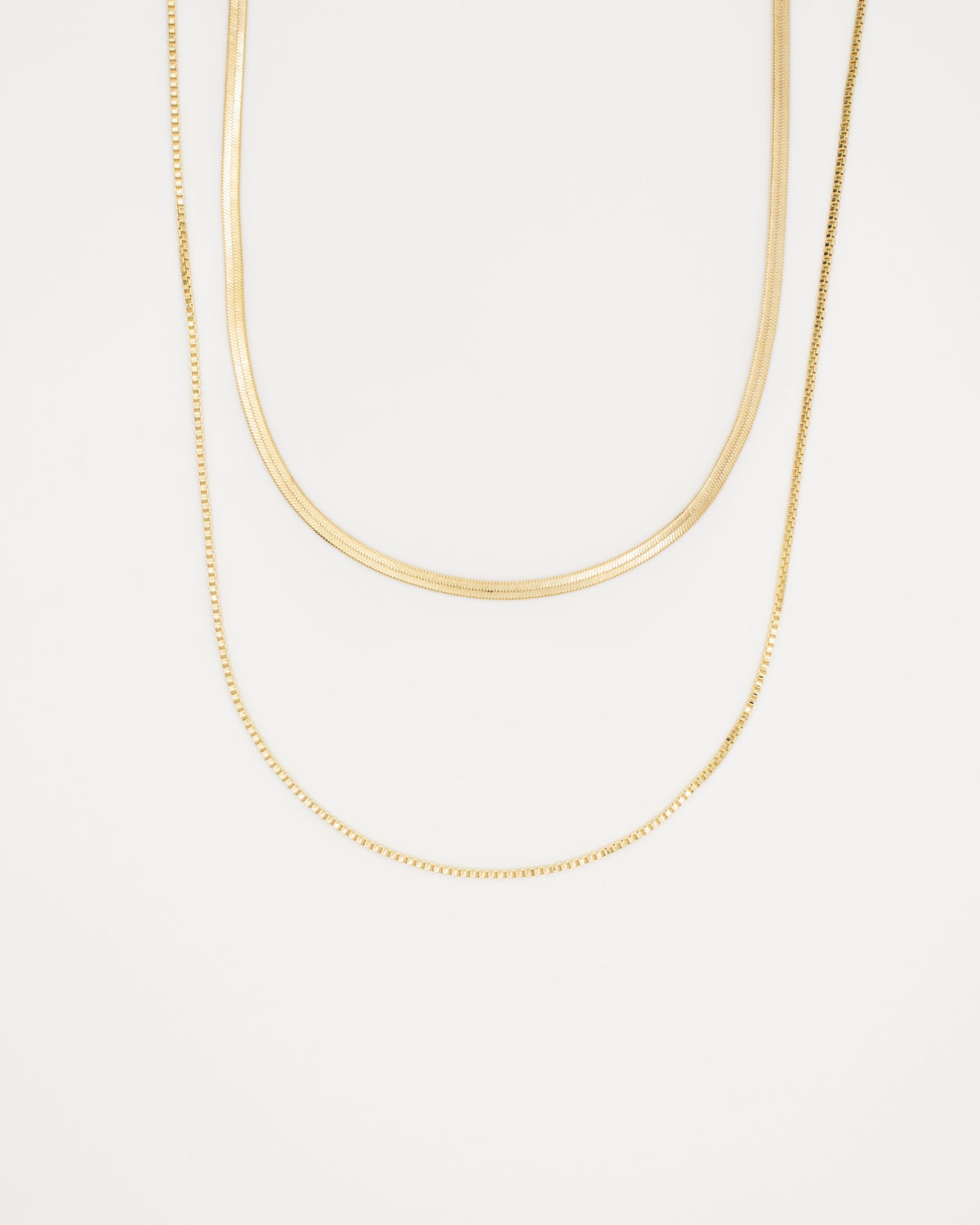 Collar Doble Chain Gold