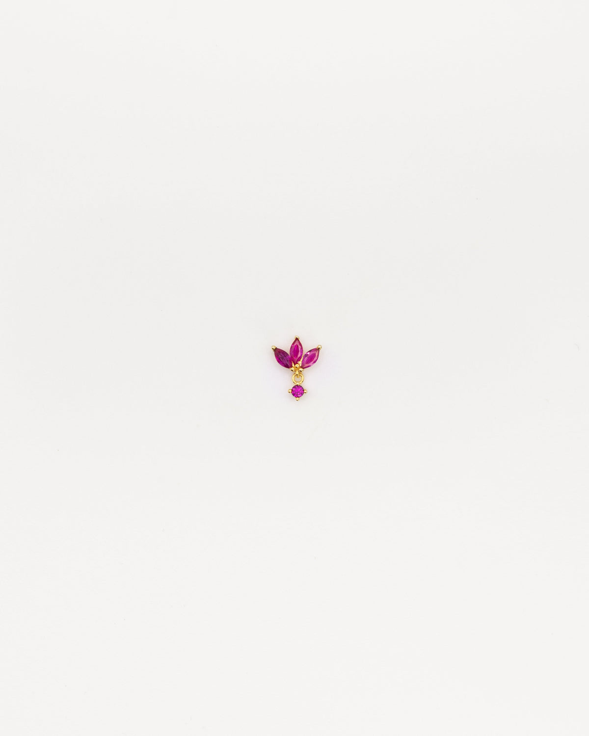 Mini Pendiente Lilith Fucsia Gold