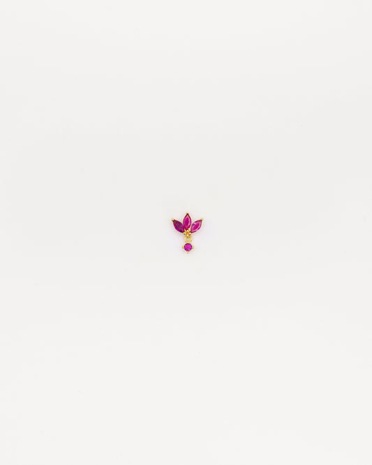 Mini Pendiente Lilith Fucsia Gold